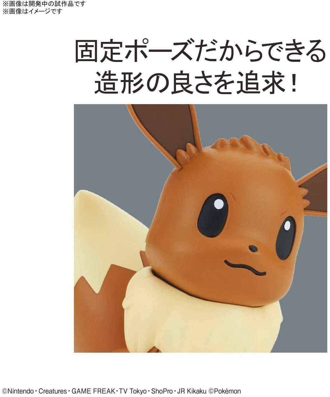 1 × Bandai Pokemon Plamo Quick!! Eevee Plastic Model