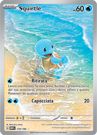 170-165 Squirtle Illustrazione Rara (IT) – MINT