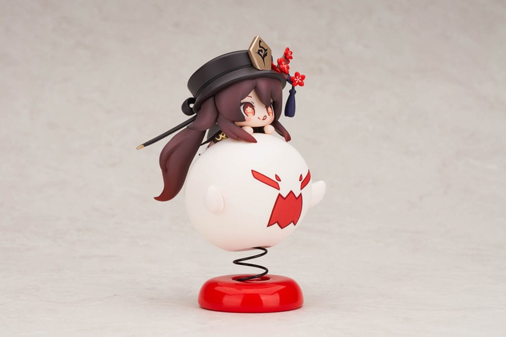 Genshin Impact PVC Statue Hu Tao Chibi Chara Yurayura Stand Ver. 10 cm