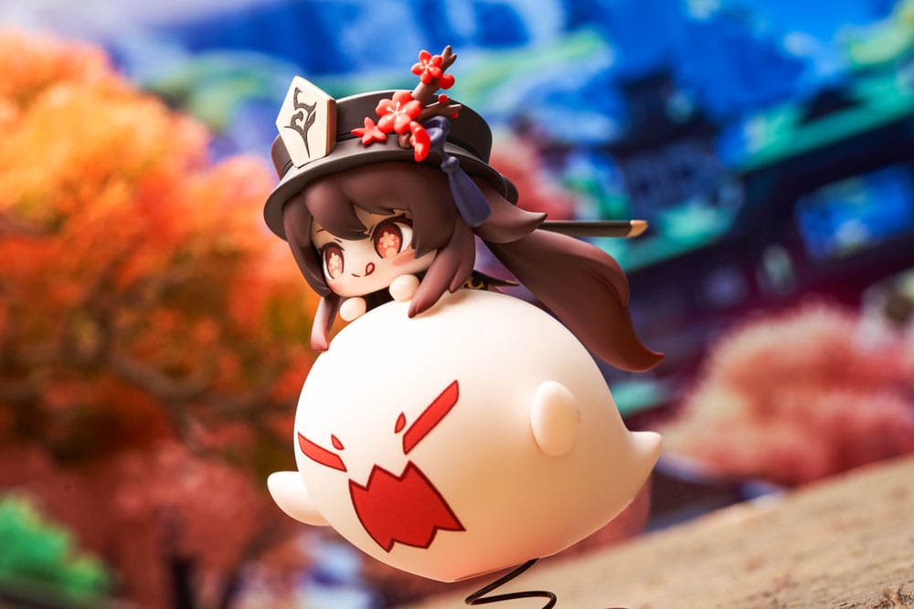 Genshin Impact PVC Statue Hu Tao Chibi Chara Yurayura Stand Ver. 10 cm
