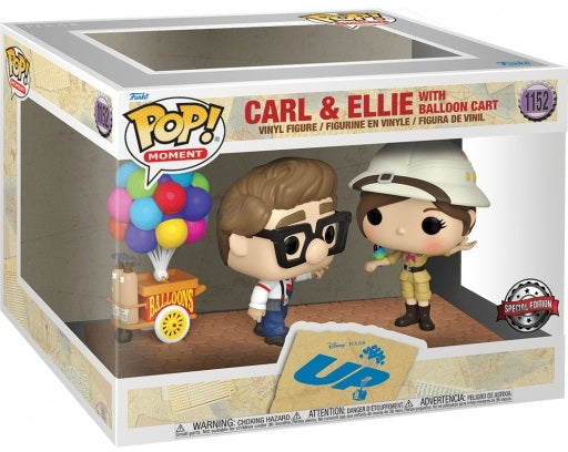 Vinyl Funko POP! Disney UP - Carl & Ellie With Balloon Cart ( Special Edition) 1152