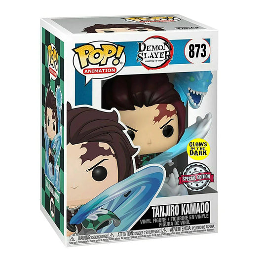 Vinyl Funko POP! Demon Slayer -  Tanjiro Kamado 873 (Speciale Edition -Glows in the Dark)