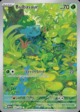 166-165 Bulbasaur Illustrazione Rara (ITA) - Mint