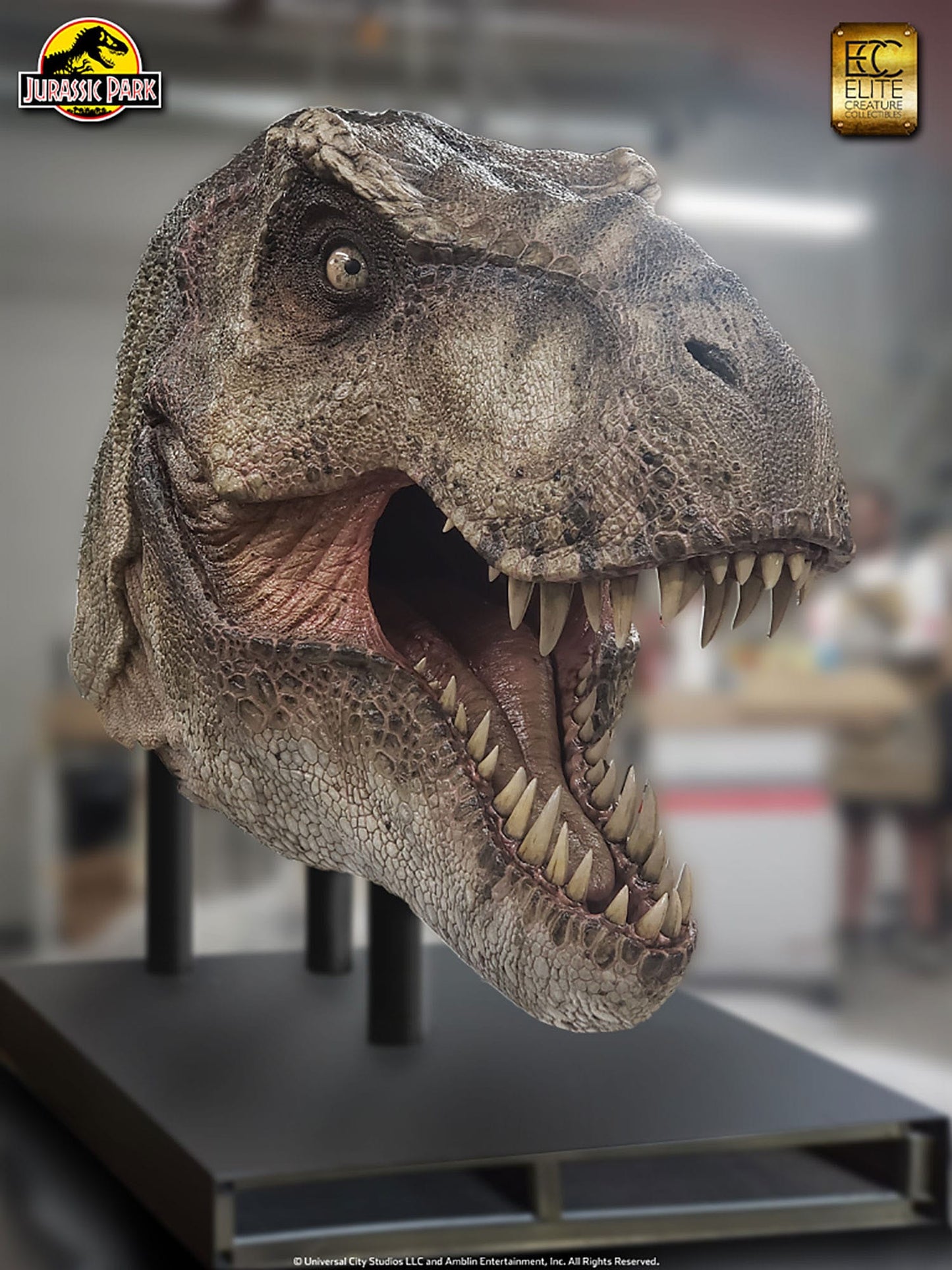 Jurassic Park Life-Size Statue Tyrannosaurus Rex Head 203 cm