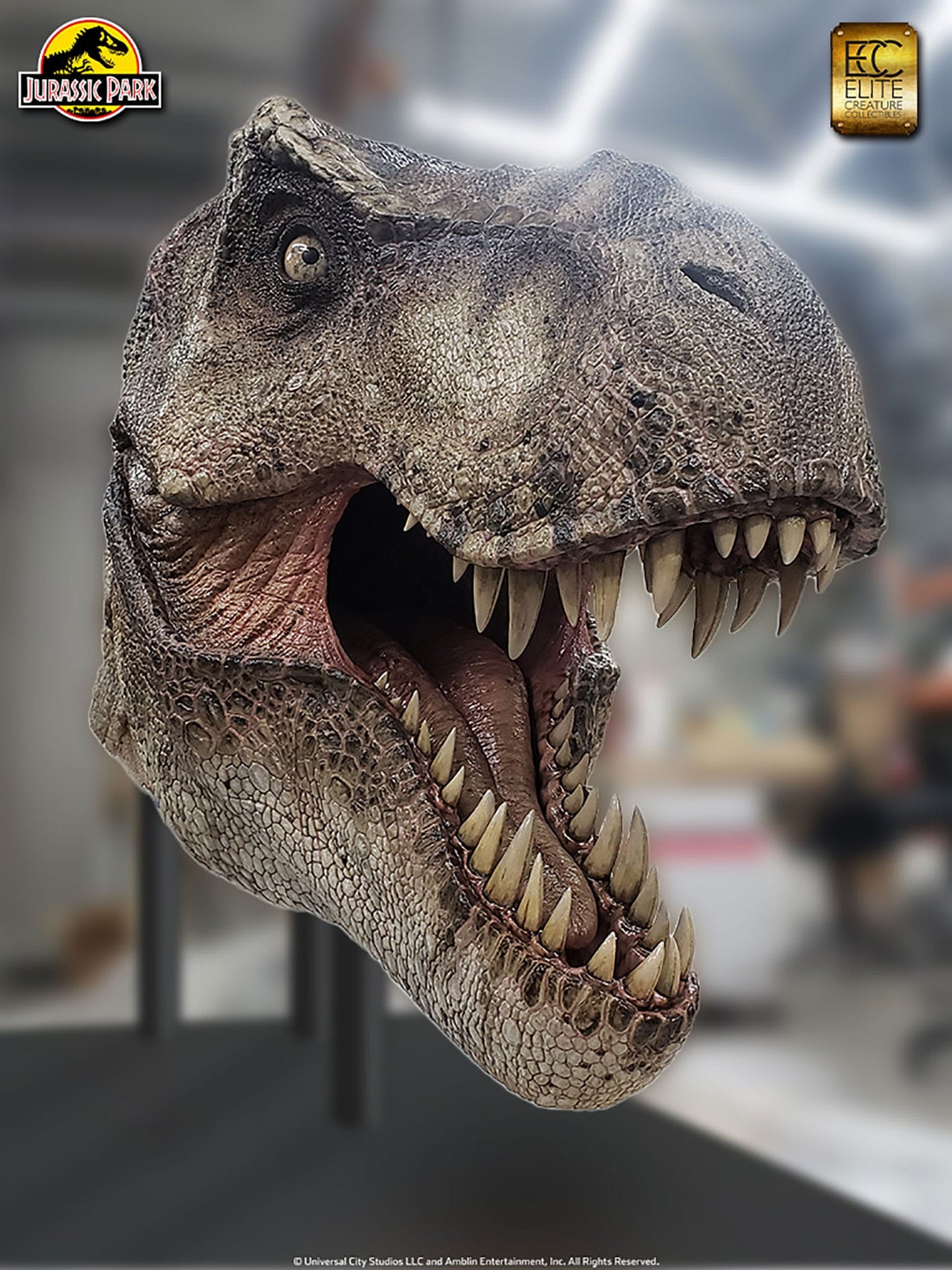 Jurassic Park Life-Size Statue Tyrannosaurus Rex Head 203 cm