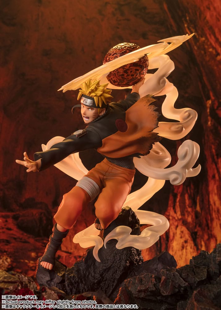 Naruto Shippuden Figuarts ZERO Extra Battle PVC Statue Naruto Uzumaki-Sage Art: Lava Release Rasenshuriken 24 cm