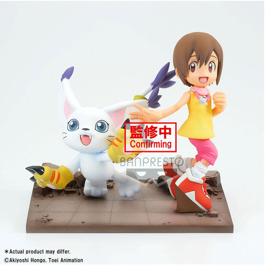 Digimon Adventure Adventure Archives DXF PVC Statue Hikari & Tailmon 12 cm