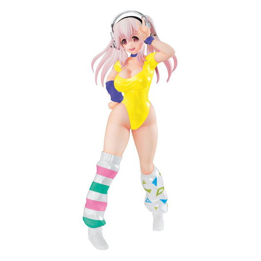 Super Sonico PVC Statue Super Sonico Concept Figure 80's/Another Color/Yellow Ver. 18 cm