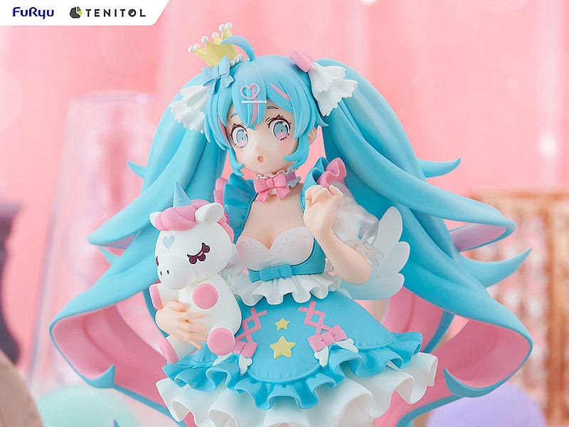 Hatsune Miku Tenitol PVC Statue Yumekawa Princess 21 cm